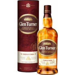 Glen Turner Single Malt Triple Cask Scotch Whiskey (if the shipping method is UPS or FedEx, it will be sent without box)