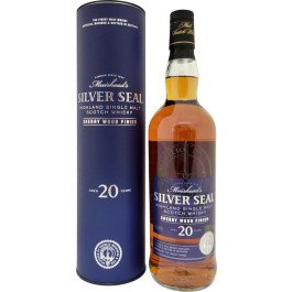 Muirhead's Silver Seal 20 Year Scotch Sherry Wood Finish (if the shipping method is UPS or FedEx, it will be sent without box)