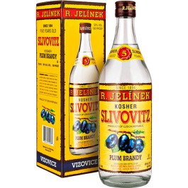 R. Jelínek Slivovitz Brandy 100* Kosher 5 Year (if the shipping method is UPS or FedEx, it will be sent without box)