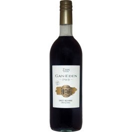 Zion Winery Gan Eden Sweet Red Low Alcohol Kosher for Passover Mefustar