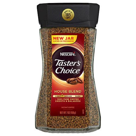 Nescafe Taster’s Choice House Blend Glass Jar 6x7oz