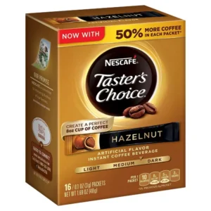 Nescafe Taster’s Choice Hazelnut Sticks 8x16x0.106oz