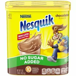 Nesquik Chocolate Powder No Sugar Added 6x16oz